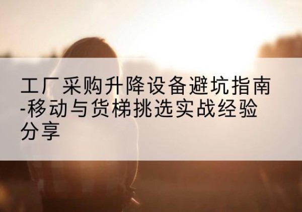 丹徒移动式升降机怎么选-工厂采购升降设备避坑指南-移动与货梯挑选实战经验分享
